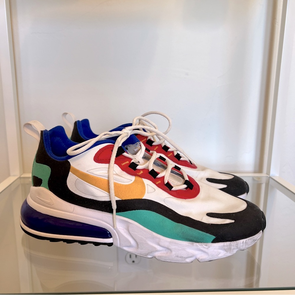 Nike Air Max 270 React Bauhaus 2019 white in size 6.5 men / size 8 woman